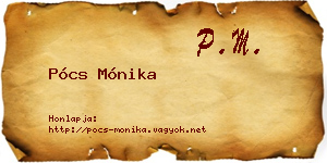 Pócs Mónika névjegykártya
